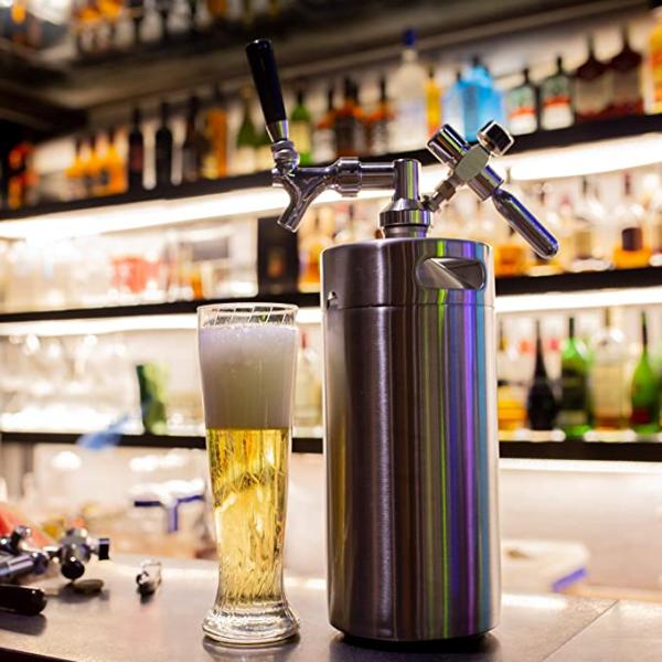 3.8l 128oz Pressurized Mini Keg 304 Stainless Steel Custom Logo Oem Odm