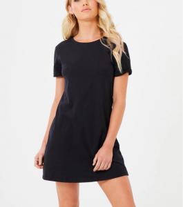China Wholesale crew neck slim fit short sleeve simple blank t-shirt dress on sale
