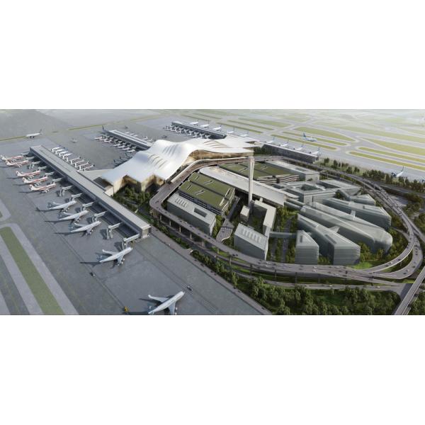 Completed steel structure building project 1