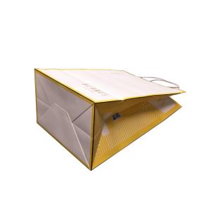 Cheap 100gsm Press Varnishing Bakery Packaging Bag With Twisted Handles wholesale