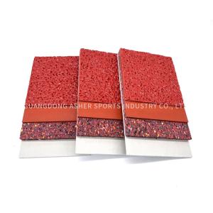 Cheap 13mm Prefabricated Rubber Athletics Tracks With Tensile Strength 0.71Mpa wholesale