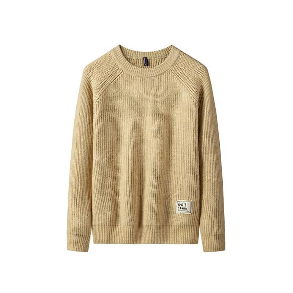 Autumn Winter Round Neck Casual Men'S Sweater S-4XL 100% cotton material