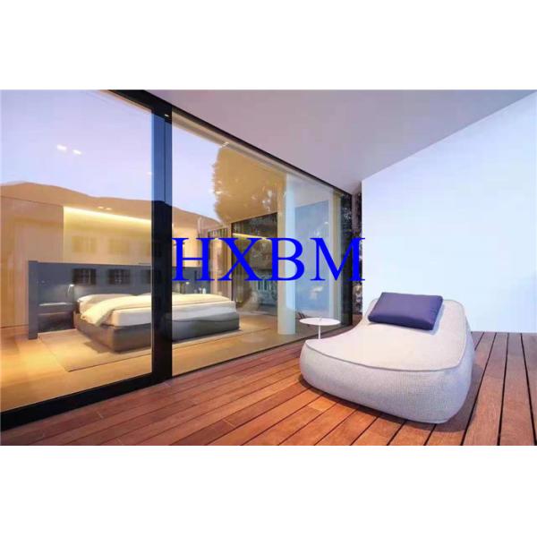 Double glazed aluminum sliding doors sliding glass patio doors With black color for Australia market