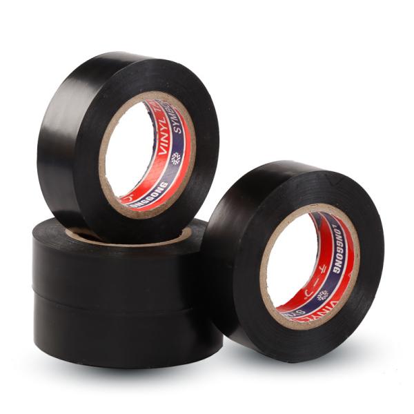 50MM Black PVC Adhesive Tape For Rubber Plastic Electric Insulation