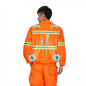 Cheap Reflective Cooling Fan Jacket For Men Women Battery Powered 3 Speed Control wholesale