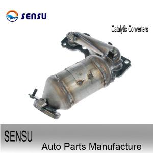 China 2x2 Inlet Outlet Exhaust Catalytic Converter on sale
