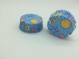 Cheap Cute Marine Greaseproof Baking Cups , Disposable Blue Cupcake Wrappers Organism Pet Inside wholesale