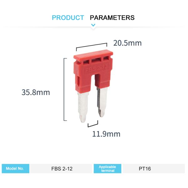FBS 2-12 Jumper Push In Bridge Terminal Block JPT 16 For Spring