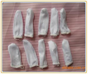 White Microfiber lint free cotton polyester finger cot