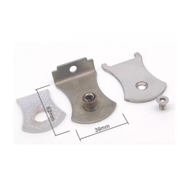 Lightweight Shower Room Accessories Waterproof Sliding Glass Door Clamp Stainless Steel