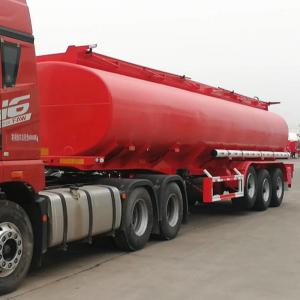 Cheap Carbon Steel 33000 Liters Crude Palm Oil Fuel Tanker Trailer wholesale