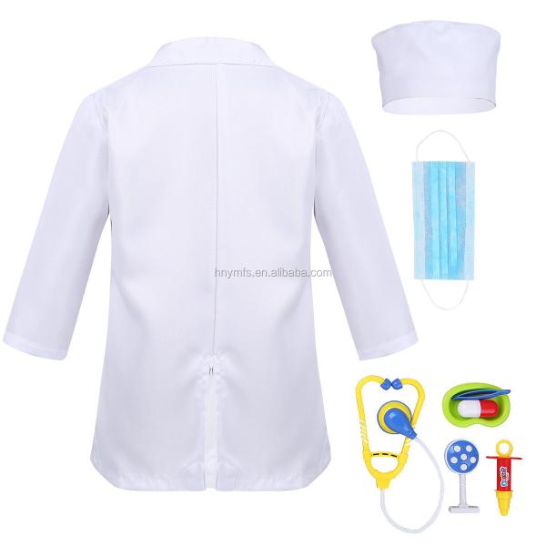 Halloween Kids Doctor Costume White Nurse Uniform Dress Costume Kids