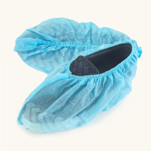 Disposable Anti Slip Shoe Covers PP Single Layer Elastic Opening