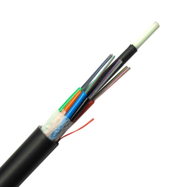 Outdoor Aerial GYFTY 48 Core Optical Fiber Cable With FRP Strength Member