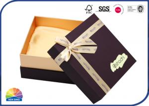 China Soft Touch Printed Ribbon Underwear Rigid Shoulder Box on sale