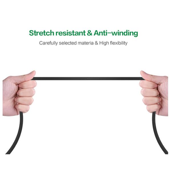 Micro Lightning 1M Braided Nylon 2.4A CD01 USB Charging Cables