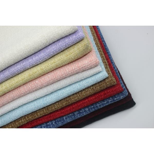 Wholesale New Plaid Tweed Coat Chenille Fabric for Autumn and Winter Women's Coat Clothing Luggage Fashion Cushion