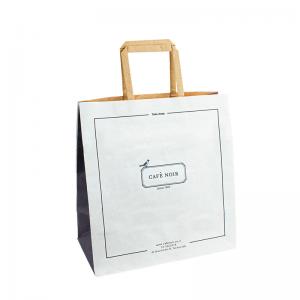 Cheap OEM Printing Recycle Craft Handle Paper Bags Food Packaging Take Away wholesale
