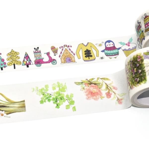 Colorful Wholesale Custom Printed Washi Tape Holder Cute Animal Design Adhesive Tape