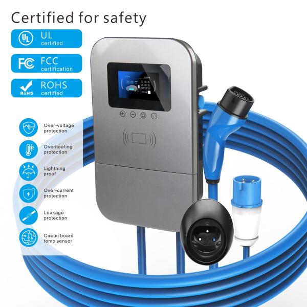 9.6kw 40A Model 3 Model X Model Y Single Phase Ev Charging Station Wall Mounted