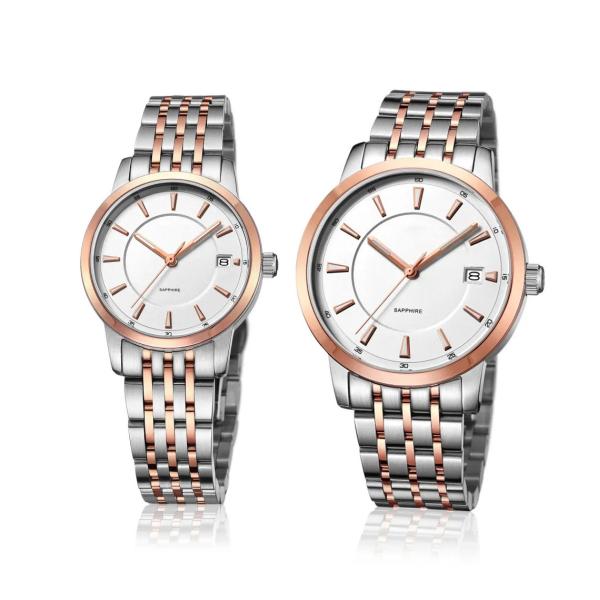 Couples Lovers′ Watch Alloy Wrist Watch Stainless Steel Analog Quartz Watch OEM Fashion Watch