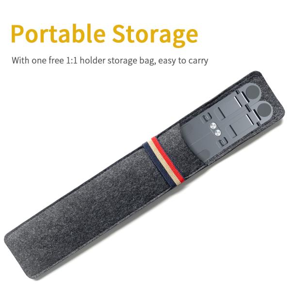 Adjustable Aluminum Laptop Stand Foldable Waterproof At Office Home Trip