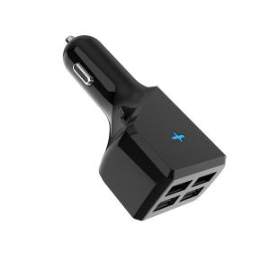 Total Four USB Port Smart IC 5V4.8A 24W Multiple Car Charger Socket