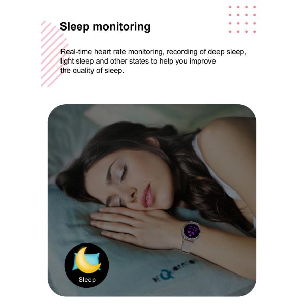 DT66 Smart Watch Women 1.09-Inch Full Heart Rate ECG Smartwatch 2020 Fitness Tracker Sport Watch Waterproof For IOS Xia