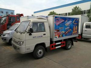 Mini Foton Refrigerated Delivery Truck , Refrigerator Van Truck 1000kg For Cold Drink