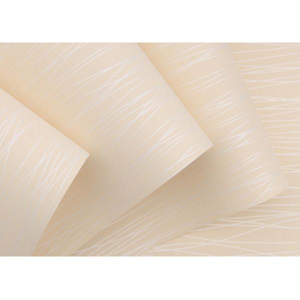 Simple Contemporary Childrens Wallpaper , Beige Color Striped Living Room Wallpaper