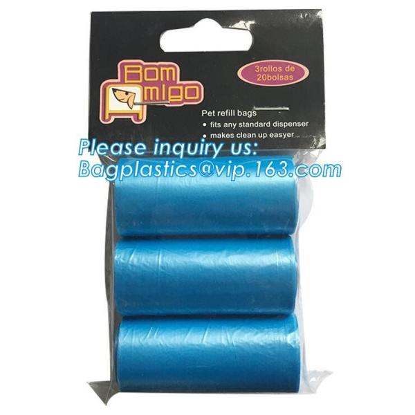 Nappy Baby Disposable Diaper Sacks, Degradable scented disposable baby diaper sack, green tie handle baby diaper sack