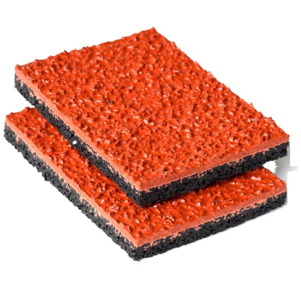 Sandwich System Tartan Running Track With Installation Red Playground