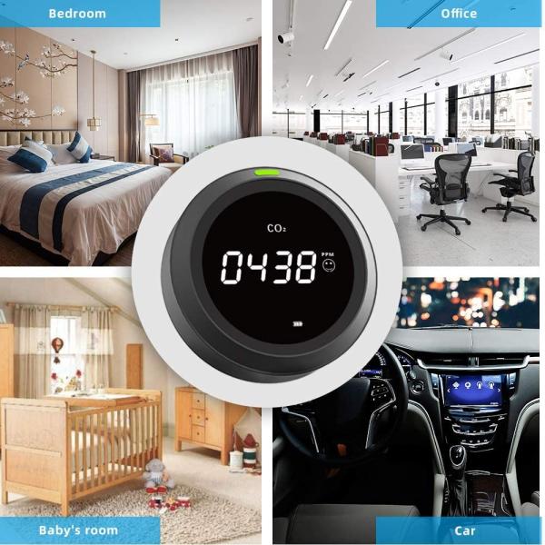 Desktop Indoor Air Quality Monitors USB Power Carbon Dioxide Gas Detector OBM ODM