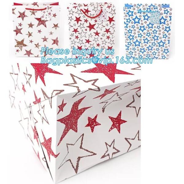 MULTIPURPOSE Holiday Gift Bags Shopping CMYK Eco Retail Packaging 100% Recyclable Kraft Paper Wedding Welcome Bags