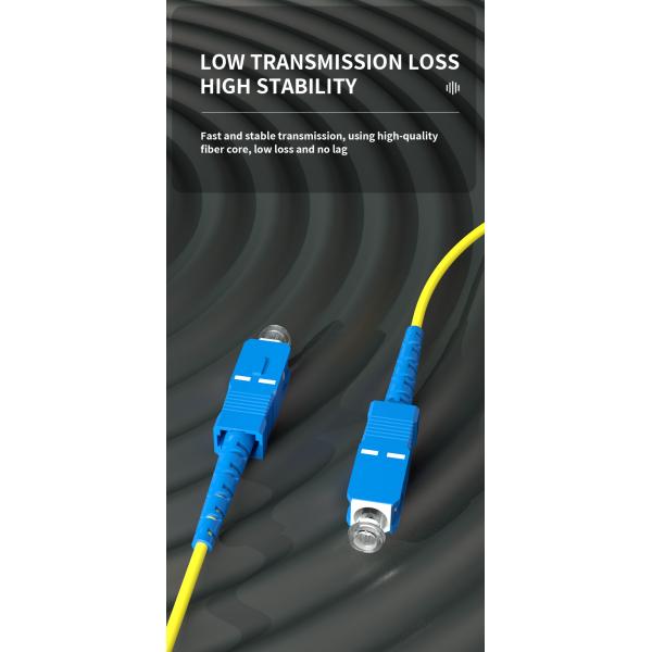 Wavelength 850nm/1310nm/1550nm Low Loss Fiber Optic Pigtail 1Core 2mm HXCOWO SC UPC/APC