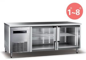 Cheap Refrigerated Work Table For Kitchen 660L Commercial Refrigerator Freezer R134a Fan Cooling wholesale