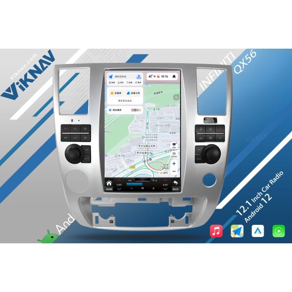 Viknav Car Radio For Infiniti QX56 2007-2010 Touch Screen 12.1 inch GPS Navigation Multimedia Player Stereo Head UNIT