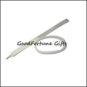 China silicon wristband customed printed promotion ballpoint pen souvenir on sale