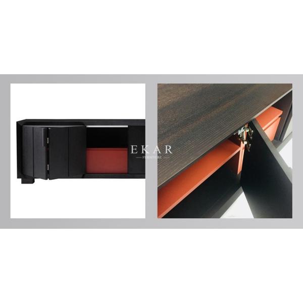 Modern Showcase Wood Tv Stand Cabinet