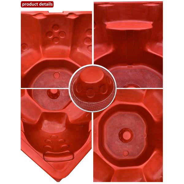 8-person all-seater square hot tub mould for wood-fired hot tub, hot tub with wood burner, hot tub with a stove bathtub