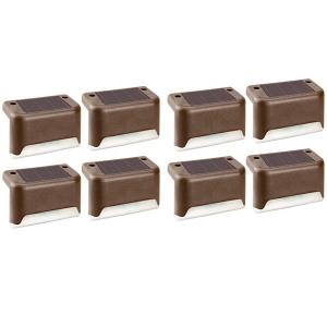 China Waterproof IP44 Solar Powered Fence Lights Built In 600mAh Battery on sale