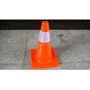 45cm PVC Orange Road Cones 0.9kg Reflective Red Safety Cones