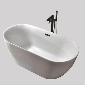 Acrylic Bathtub Modern Design Freestanding Bath Tub White Free Standing Alone Soaking whirlpool Tub