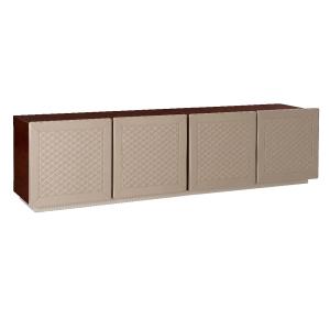 China Leather 0.45m Cabinet Console Table Titanium Living Room TV on sale