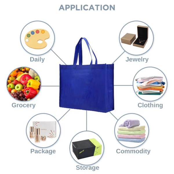 Wholesale Eco Friendly Non Woven Bag Reusable Grocery Supermarket Shopping Bag Non Woven Vest Bag