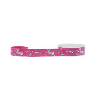 Cheap Pink Dolphin Printed Elastic Ribbon Wristband Damage Free Customer Length wholesale