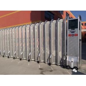 China Aluminium Alloy Expandable Electric Retractable Gate Folding With Mesh Screen on sale