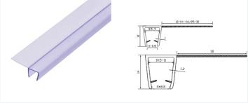 8-12mm PVC Waterproof Rubber Glass Shower Door Seal Strip for Normal Length 2200/2400mm