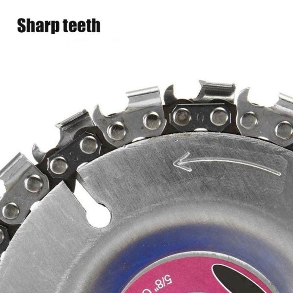 Multi Functional Tungsten Alloy Grinder Chain Disc 22 Tooth For Wood Cutting