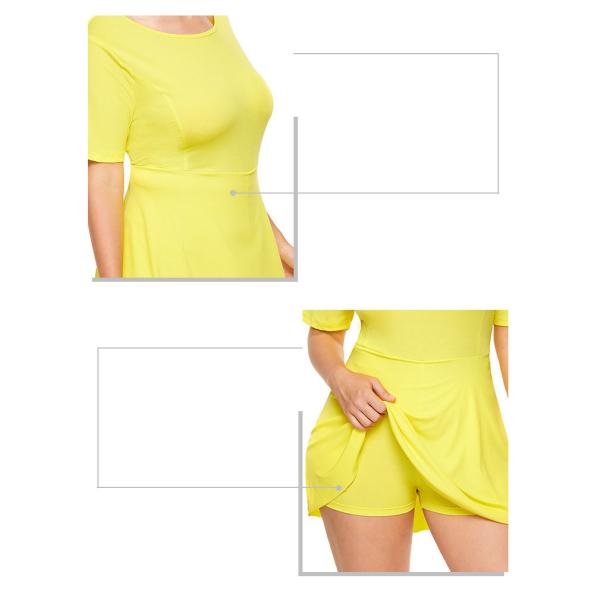 Customized Plus Size Workout Outfit Knited Sexy Back Sport Running Dress